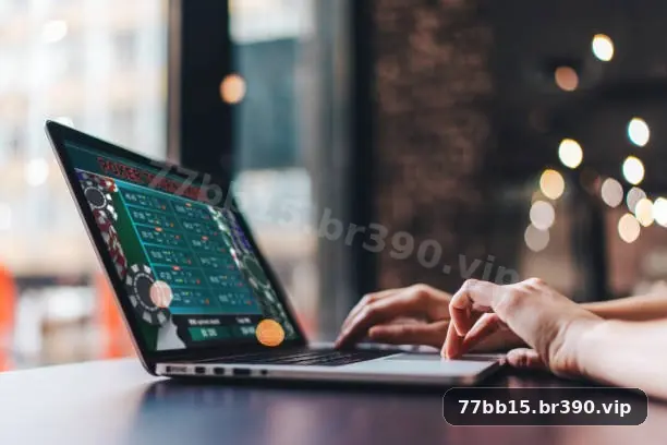 Imagem promocional da 77bb15 mostrando benefícios e ofertas da plataforma